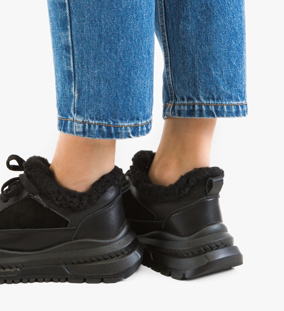 Sneakers Dama Jahe Negre - Confort și Stil Urban - imagine 3