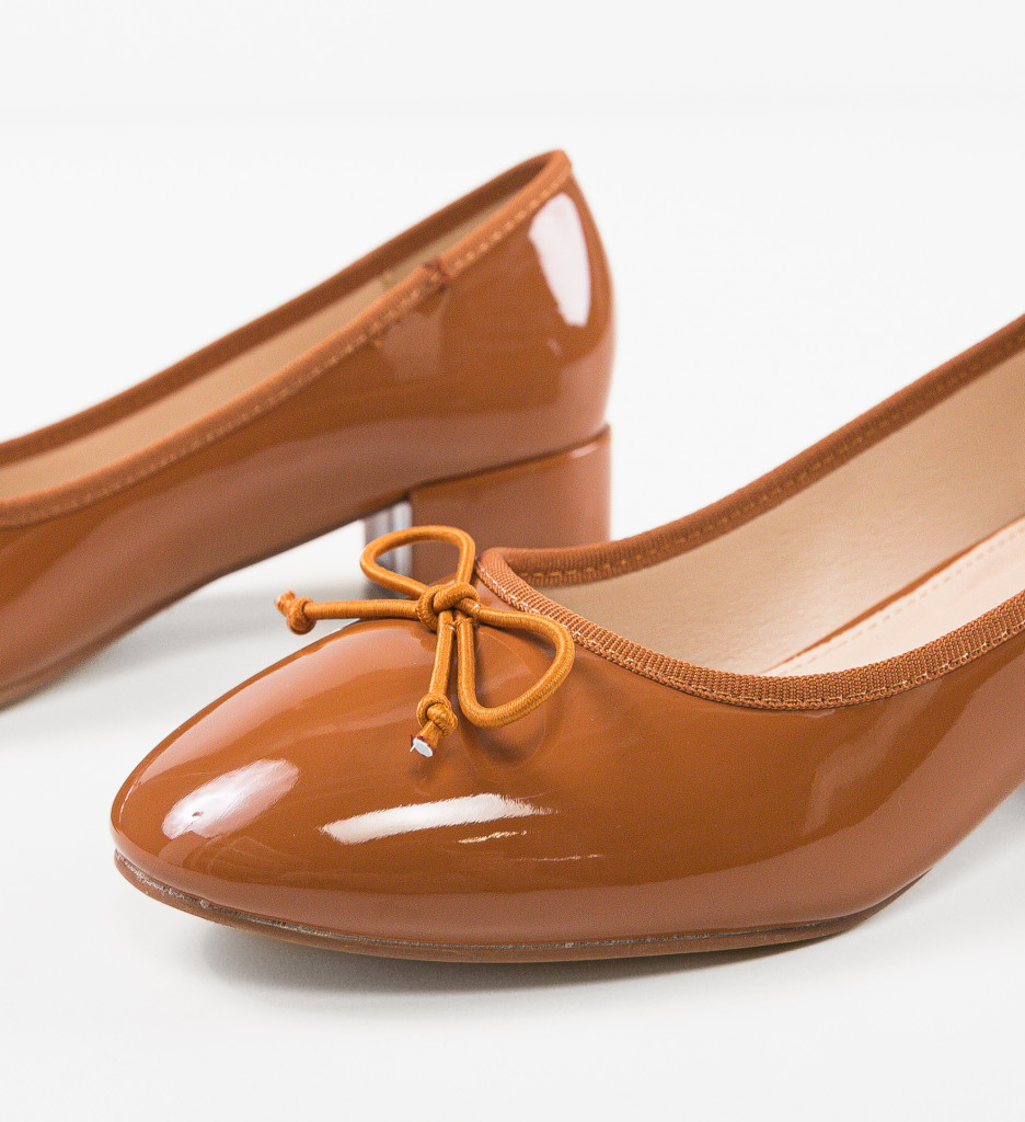 Pantofi dama Canberra Camel | Toc Elegant pentru Orice Ocazie - imagine 7