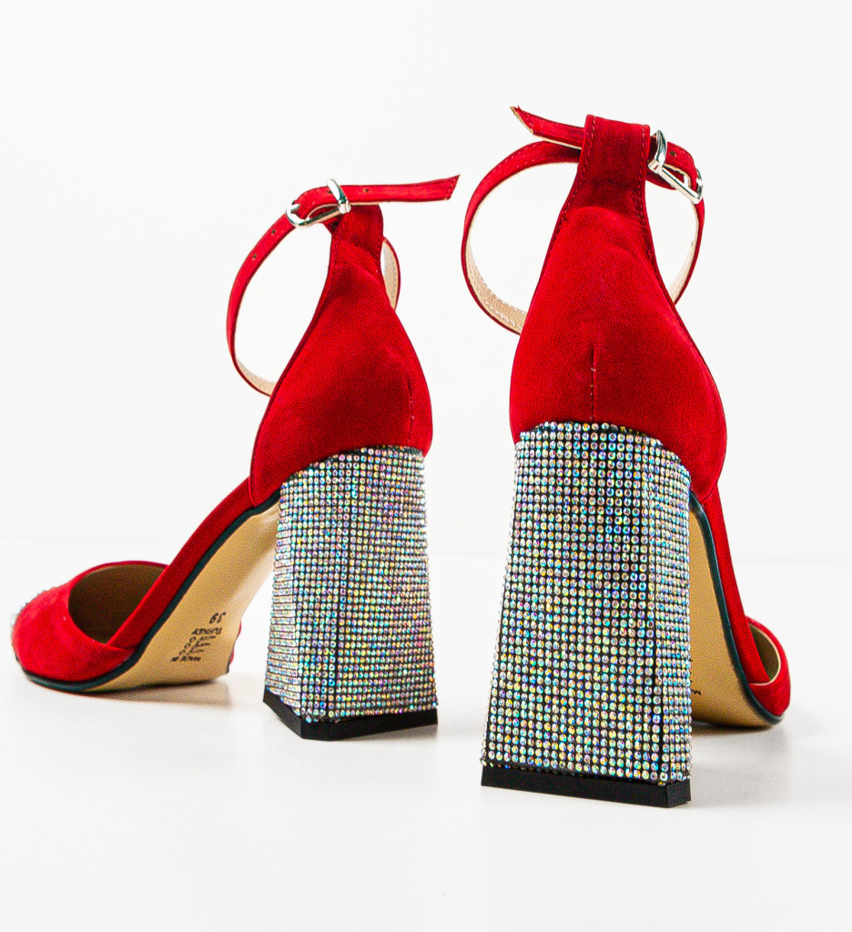 Pantofi Dama Digs Rosii - Eleganță și Stil - imagine 8