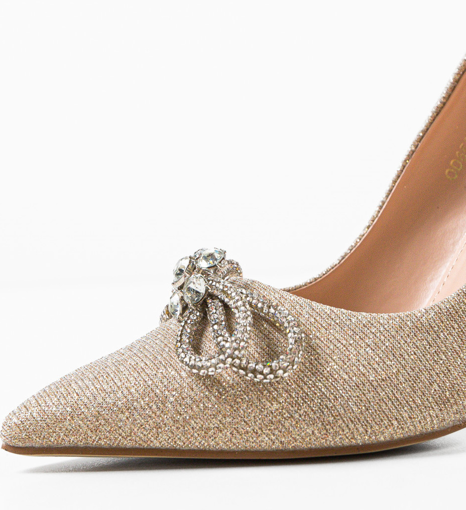 Pantofi Toc Aurii Sojak: Eleganță Garantată - imagine 8