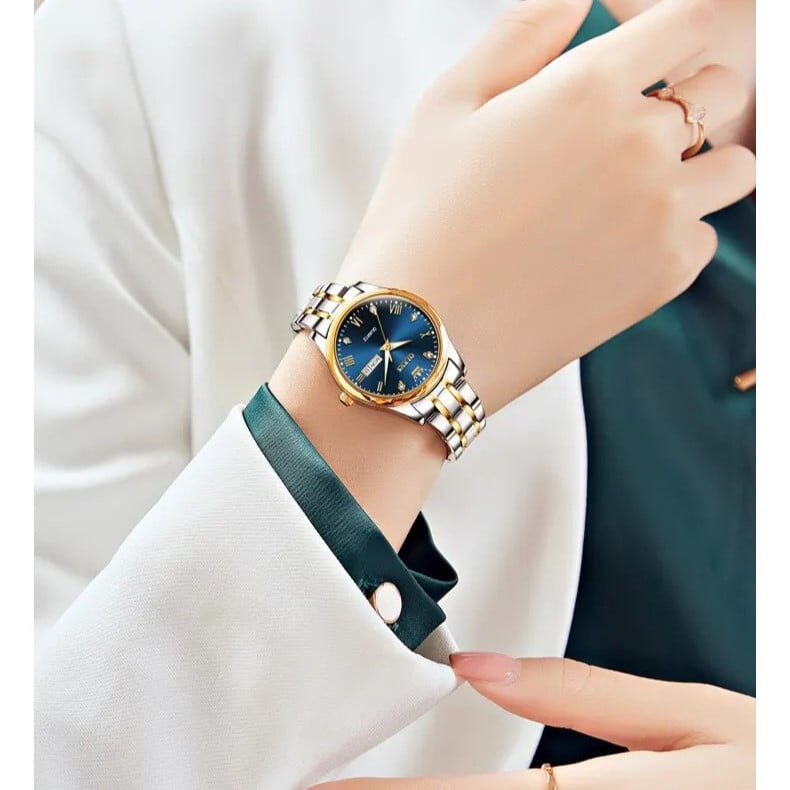 Ceas Dama Olevs Bicolor, Eleganta si Stil - imagine 2