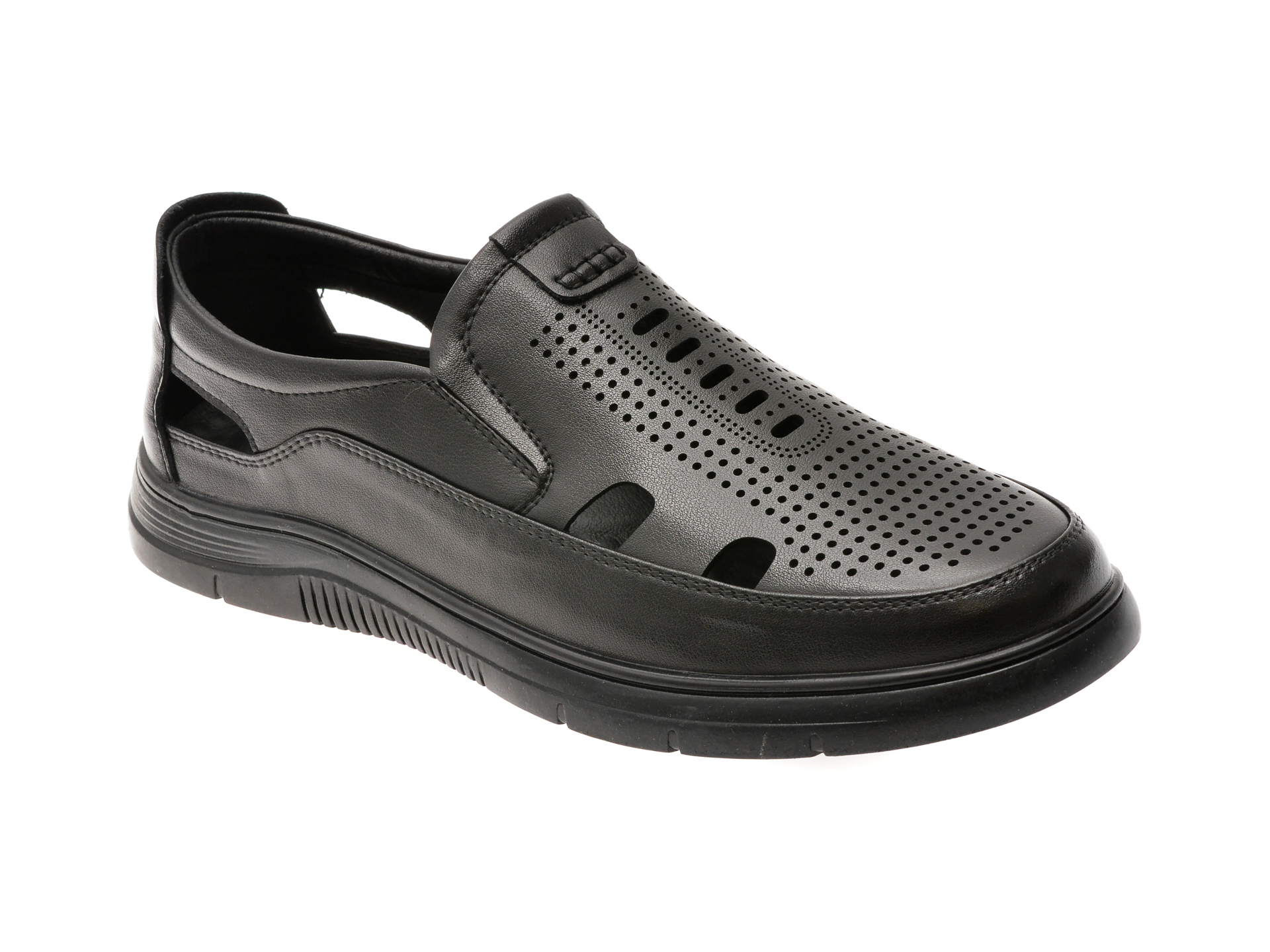 Pantofi BITE THE BULLET negri din piele