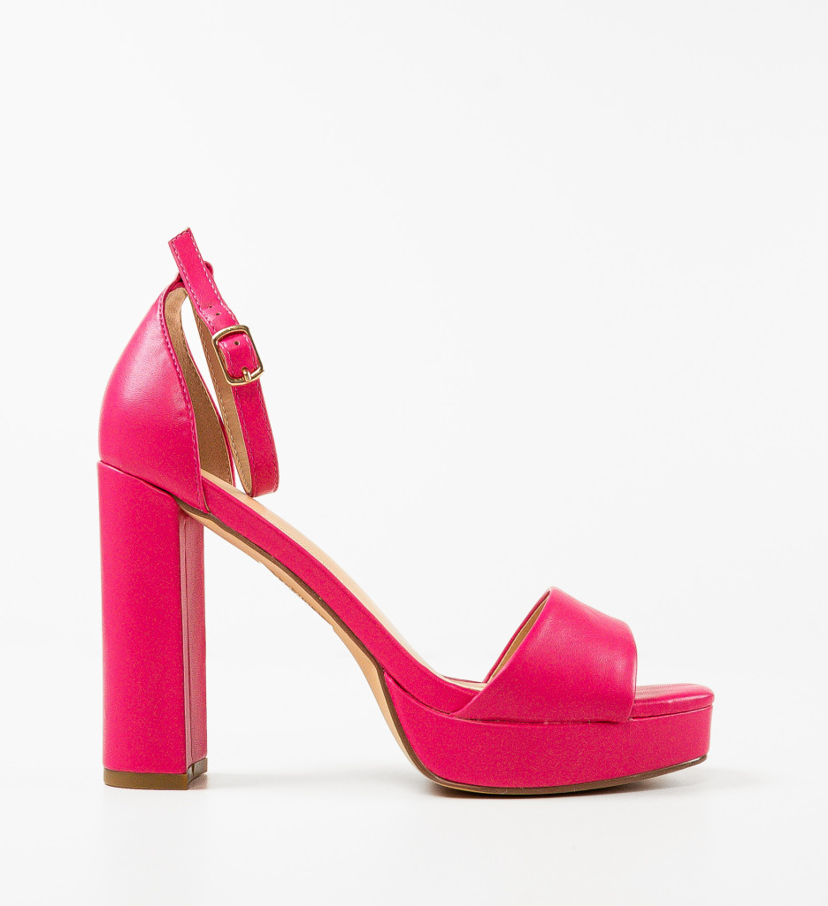 Sandale cu Toc Abimbo Fuchsia | Eleganță - imagine 4
