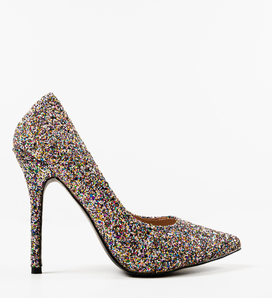 Pantofi Dama Dinore Multicolor | Toc Elegant - imagine 4