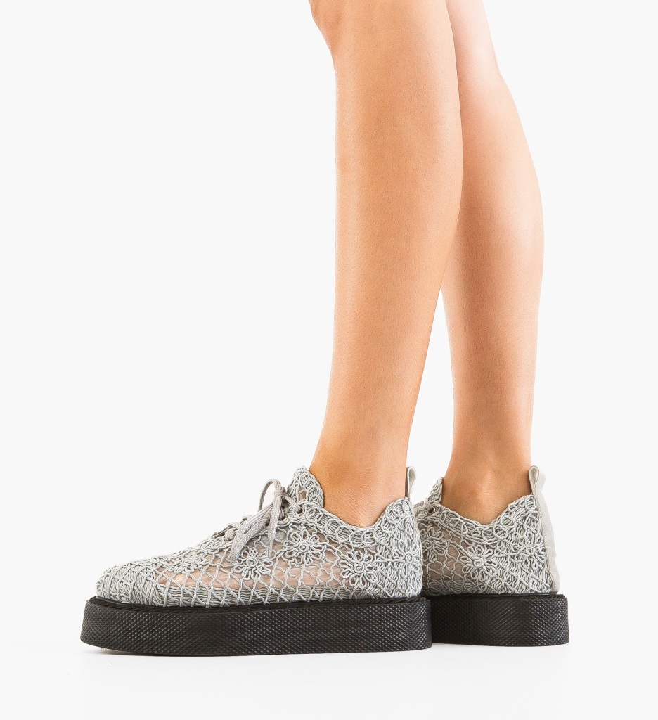 Pantofi Casual Ystory Gri - Confort și Stil - imagine 2