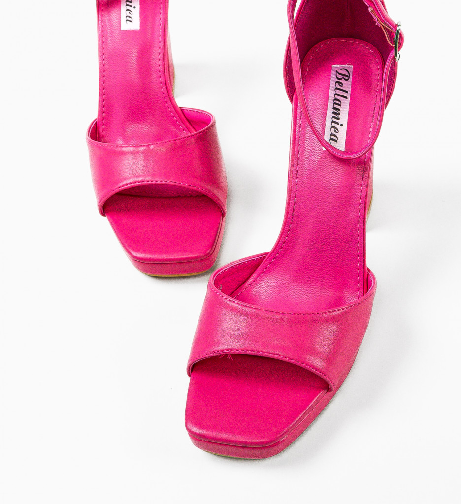 Sandale cu Toc Rais Fuchsia | Atrage Priviri - imagine 8