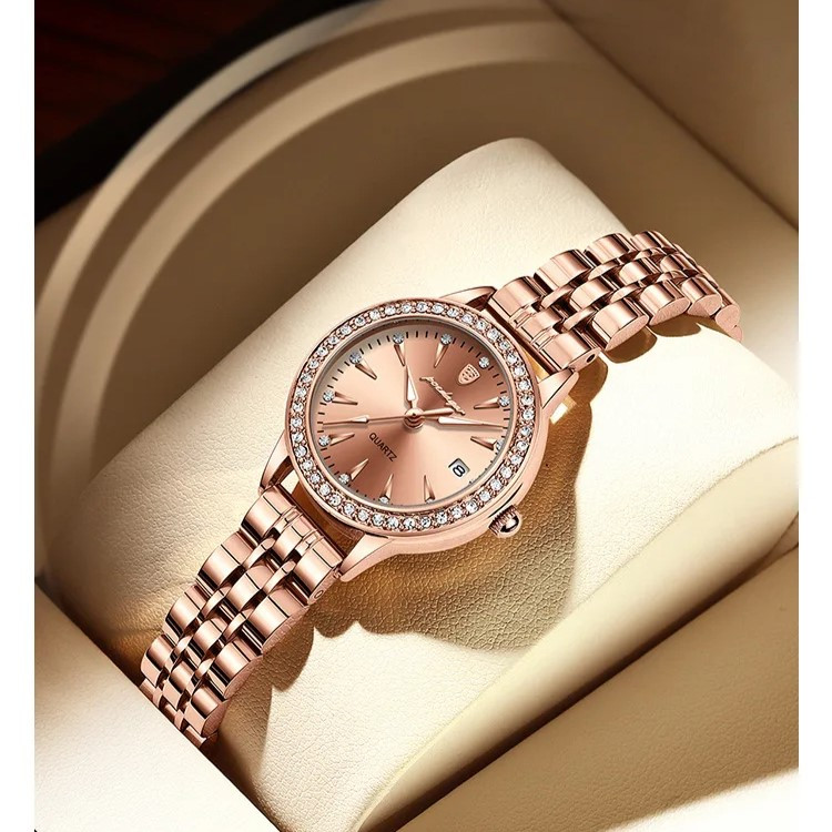 Ceas de dama Poedagar CS1675, otel inoxidabil, rose gold - imagine 5