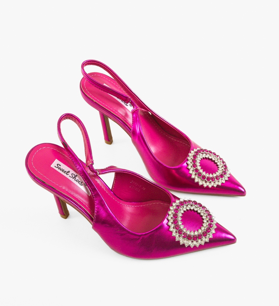 Pantofi cu Toc Monic Fuchsia | Stil & Eleganță - imagine 5