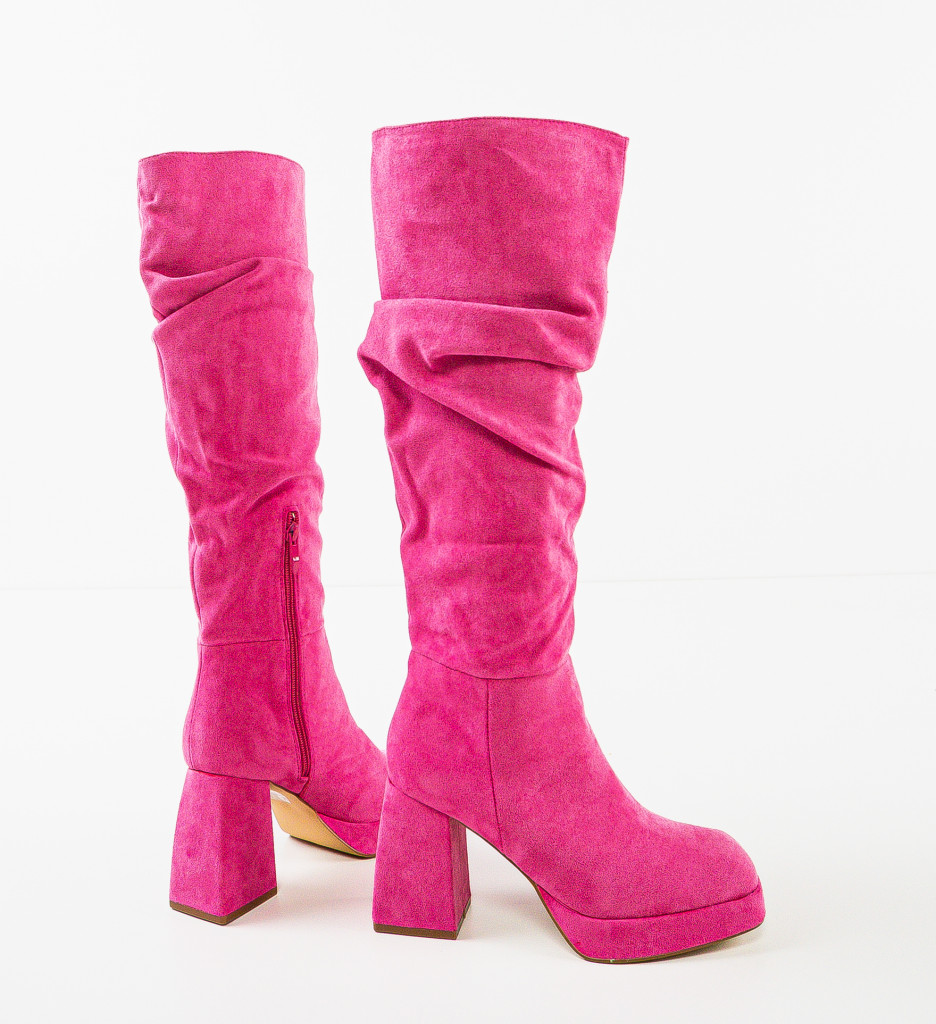Cizme Sami Fuchsia - Eleganță și Stil Modern - imagine 7
