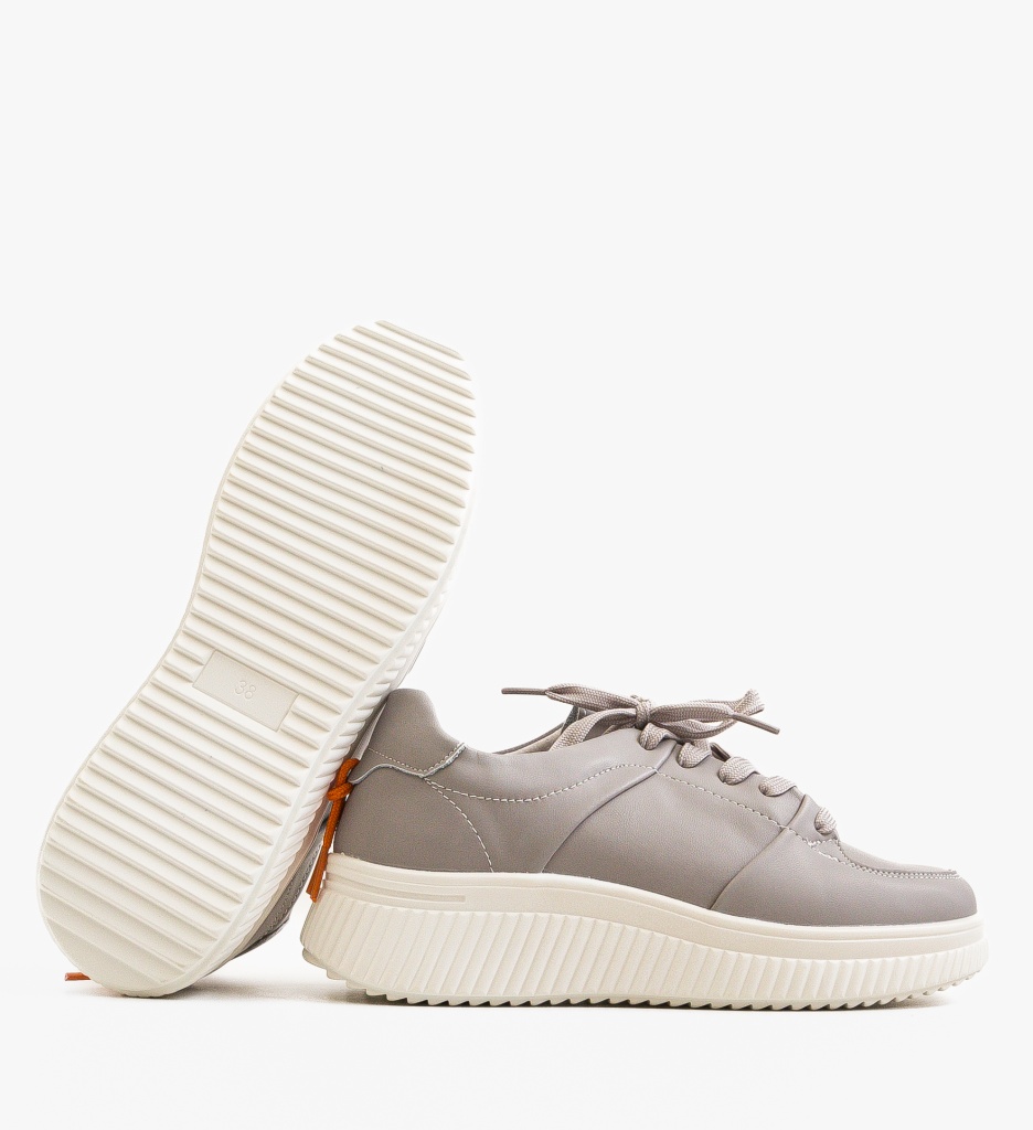 Sneakers Dama Honney Gri - Confort Asigurat - imagine 8
