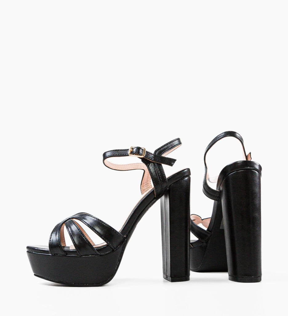 Sandale Toc Mumbi Negre - Eleganță Maximă - imagine 10