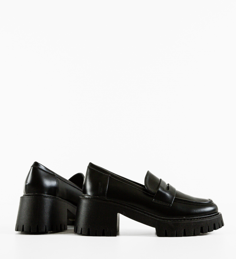 Pantofi Casual Minke Negri - Confort Stil - imagine 2