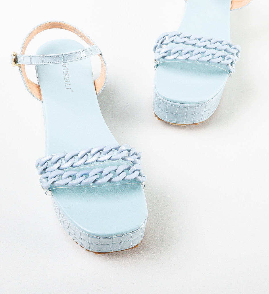 Platforme Dama Mekamek Albastre - Stil si Confort - imagine 5