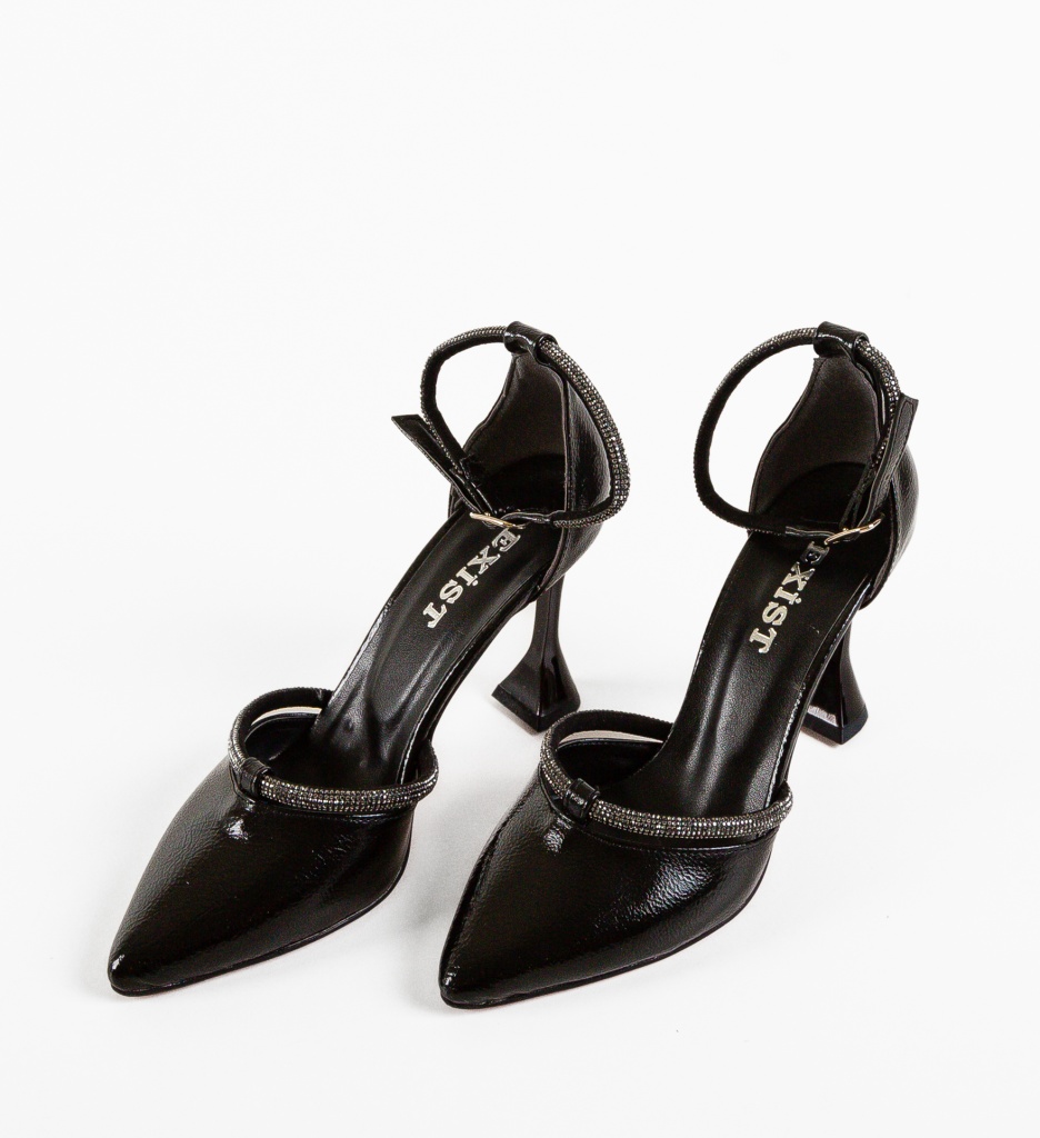 Pantofi cu Toc Varn Negri | Eleganță Modernă - imagine 6