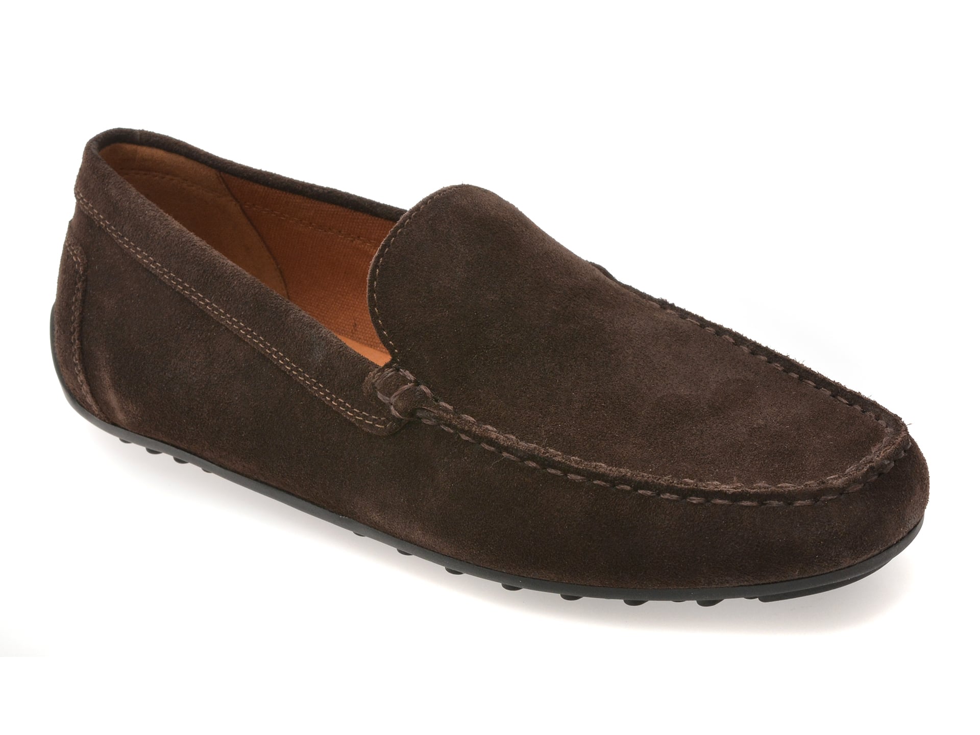 Mocasini Geox din piele întoarsă, confort superior