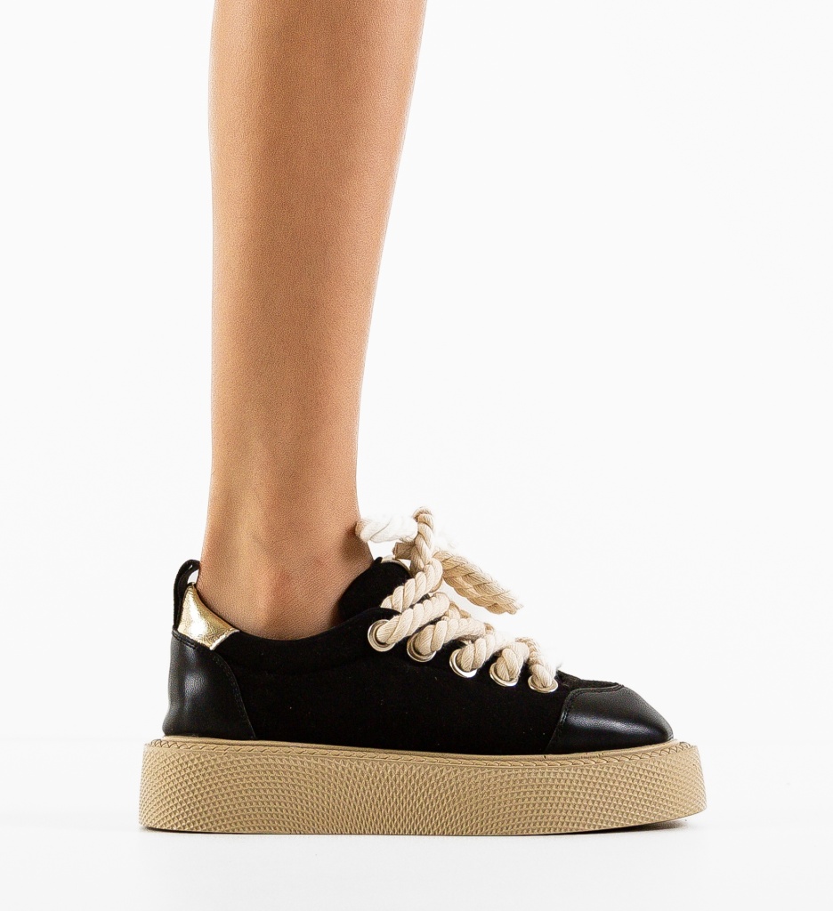 Pantofi Casual Lamesytt Negri - Confort și Stil - imagine 4