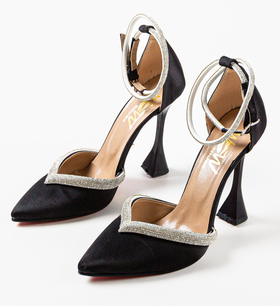 Pantofi cu Toc Esero Negri | Eleganță și Stil - imagine 6