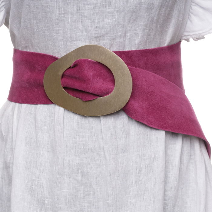Curea Shopika Piele Intorsă Mov - Design Exclusiv