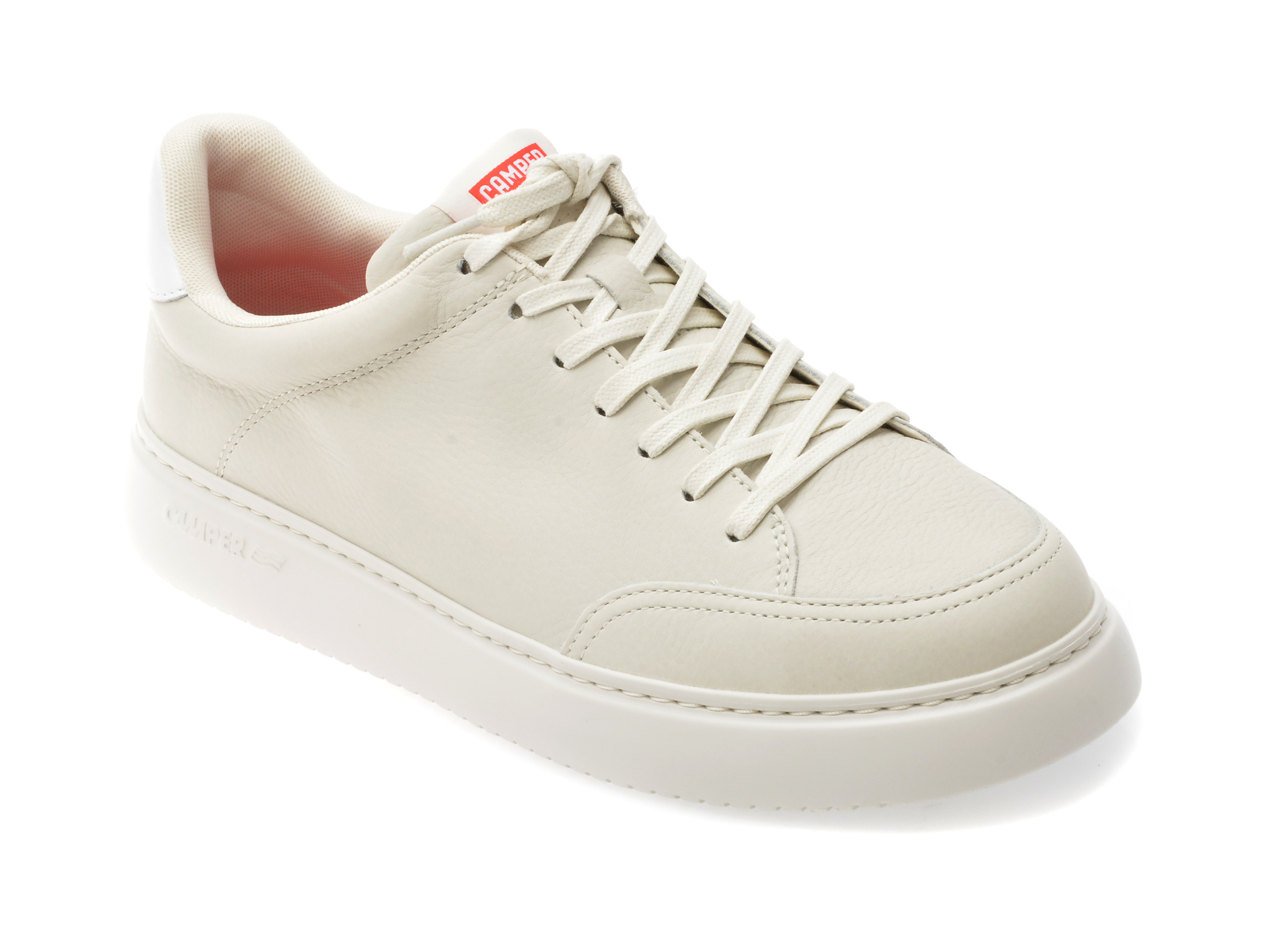 Pantofi CAMPER RUNNER albi din piele