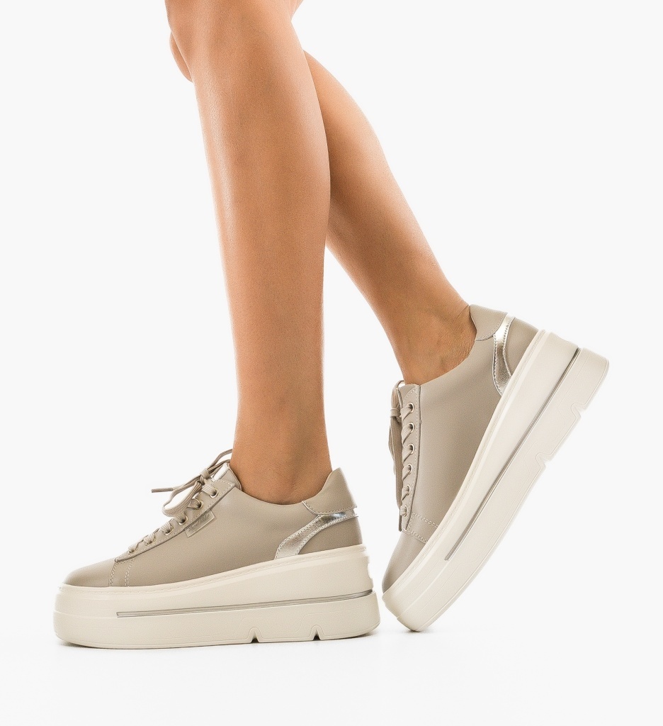 Sneakers Dama Gri - Confort și Stil Urban - imagine 4