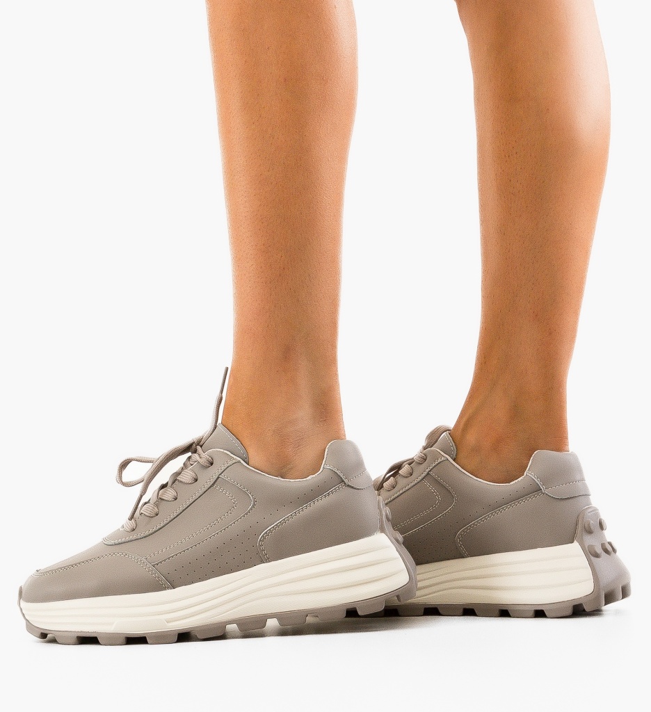 Sneakers Lelalo Dama Gri - Confort Urban - imagine 4