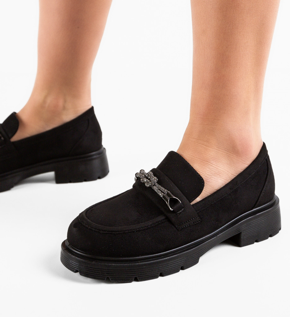 Pantofi Casual Rishi Negri 2 - Confort Stilat - imagine 3