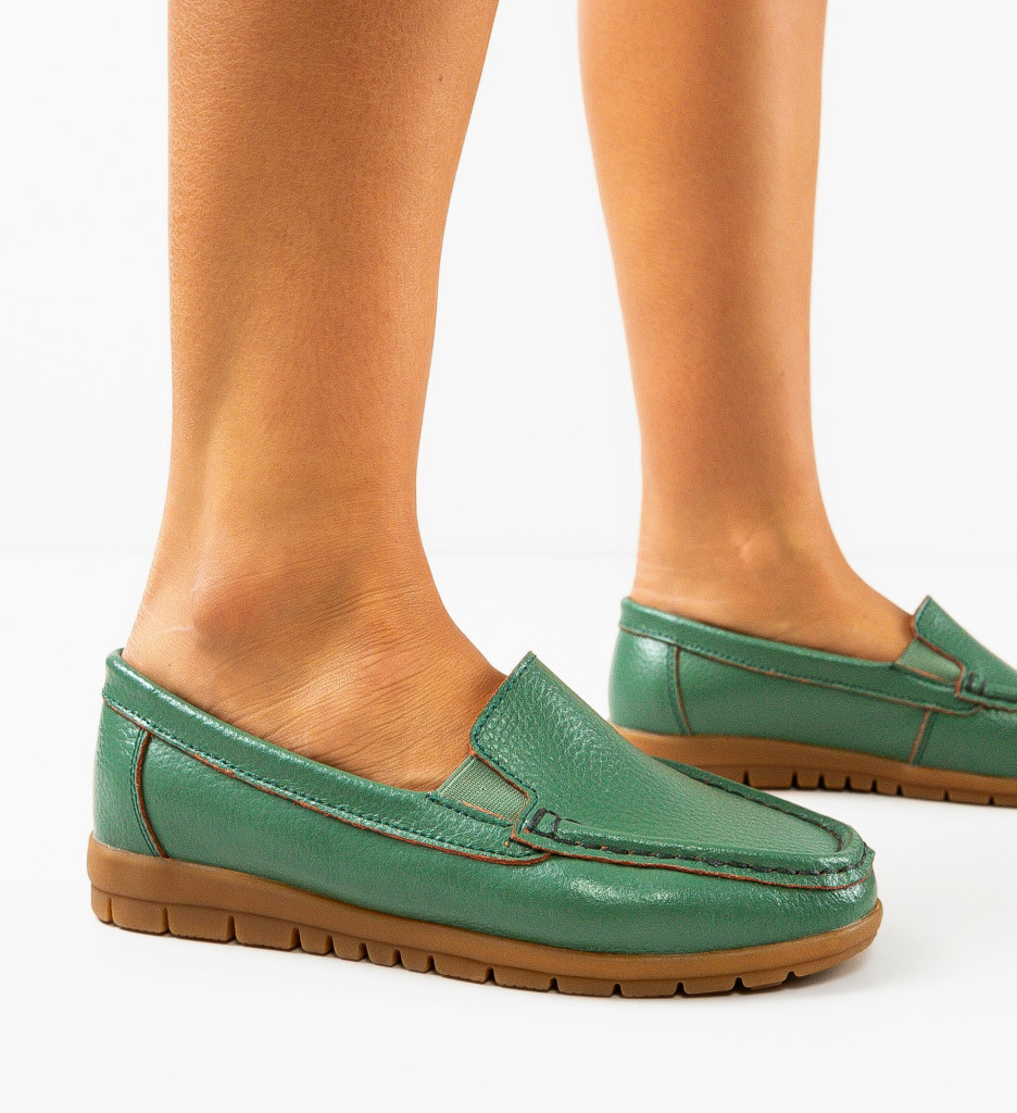 Pantofi Casual Kives Verzi - Confort & Stil Zilnic - imagine 3
