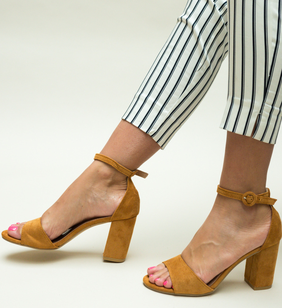 Sandale Chantel Camel - Eleganță și Stil - imagine 4