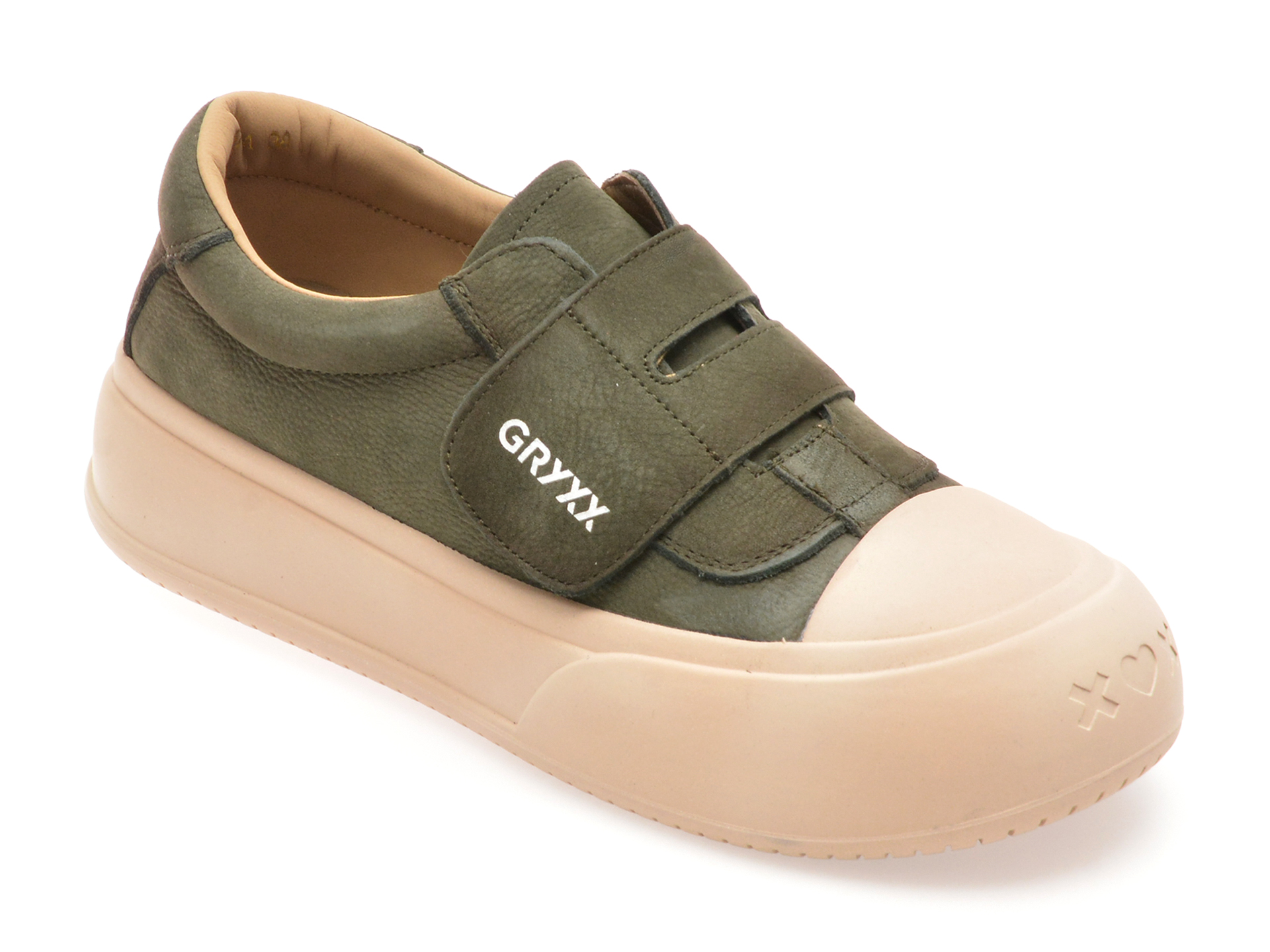 Pantofi Dama GRYXX Nabuc Verde | Confort