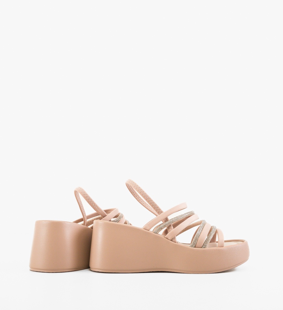 Platforme Dama Popry Bej | Confort și Eleganță - imagine 3