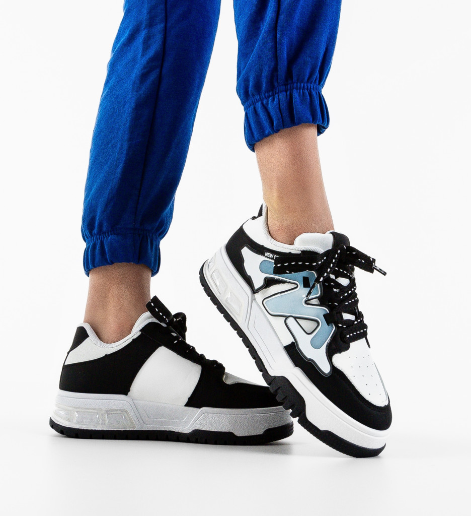 Sneakers Niustile Negri | Stil și Confort Urban - imagine 3