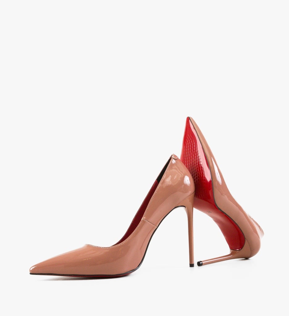 Botine Dama Nude cu Toc Elegante - imagine 4