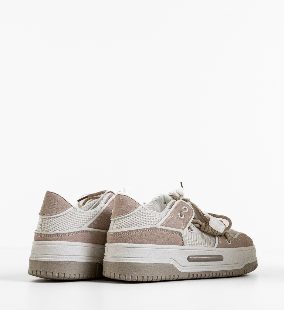 Sneakers Dama Bej Confort | Hammur - imagine 6