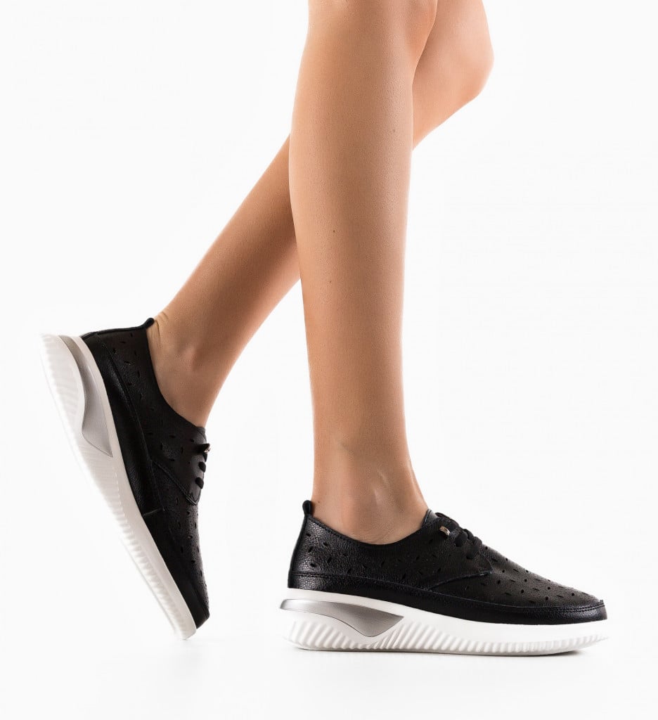 Pantofi Casual Balaj Negri | Confort și Stil - imagine 5