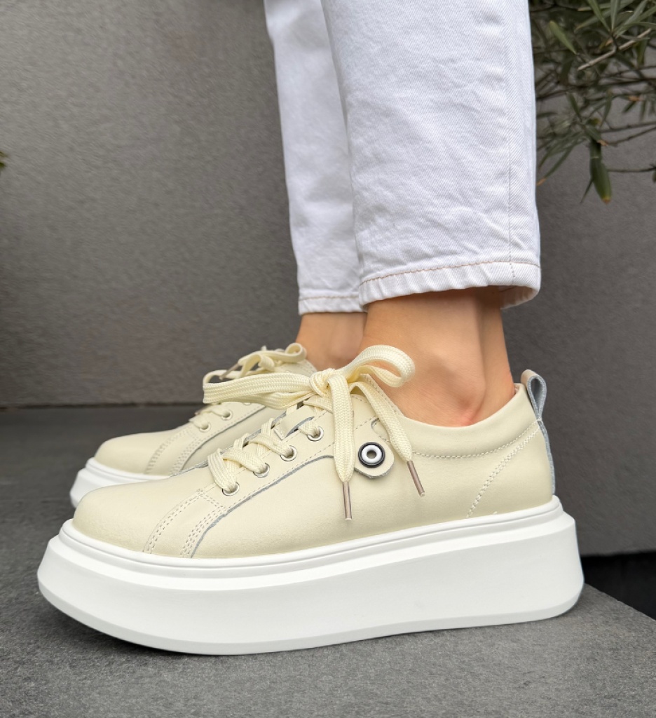 Pantofi Casual Nuandre Bej - Confort și Stil - imagine 9