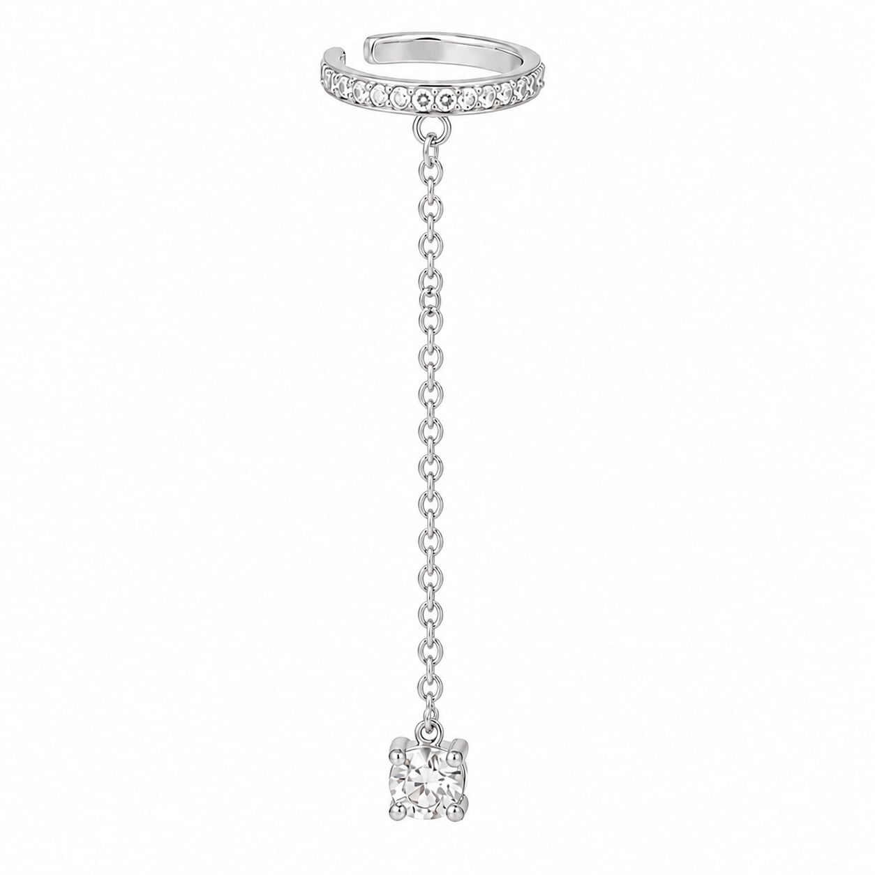 Cercel Ear Cuff Argint 925 Amanda cu Lanț - imagine 4