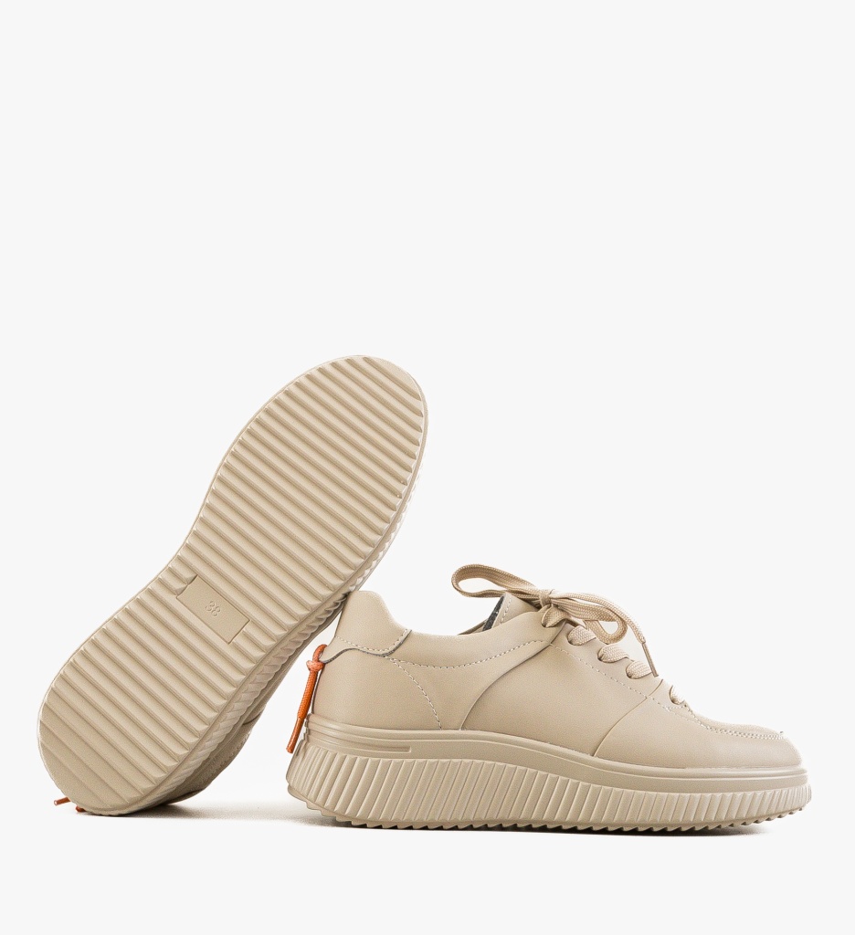 Sneakers Dama Honney Bej | Confort și Stil - imagine 7