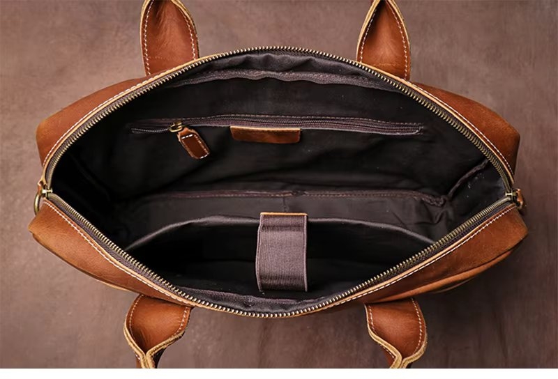 Sacha GT3300 Servieta Piele Cognac - imagine 3