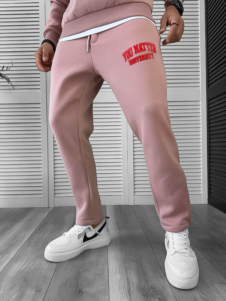 Pantaloni Trening Conici Roz - Stil și Confort