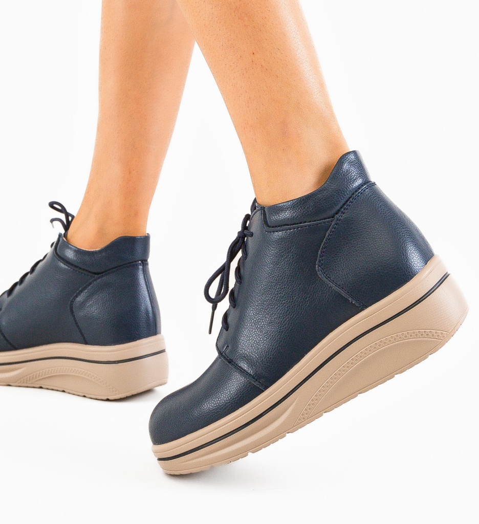 Pantofi Casual Palerma Bleumarin - Confort și Stil