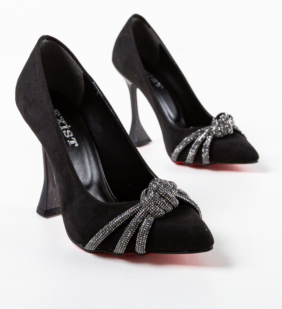 Pantofi Dama Gles Negri | Eleganți și Moderni - imagine 5