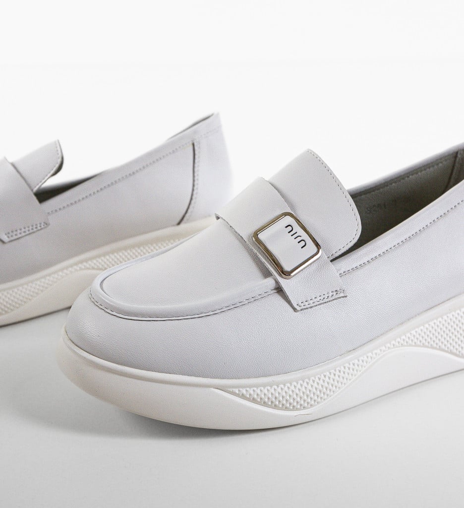 Pantofi Casual Catlyn Albi - Confort și Stil - imagine 9