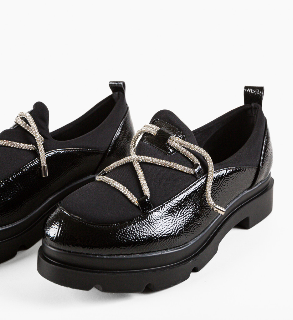 Pantofi Casual Dama Stayli Negri Eleganți - imagine 6