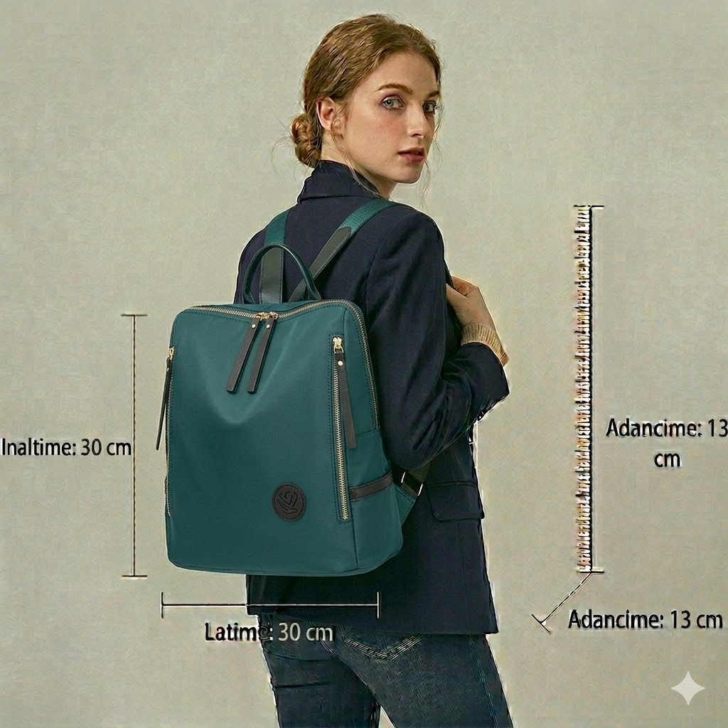 Rucsac Dama Cataleya Pfy Impermeabil Verde - imagine 2