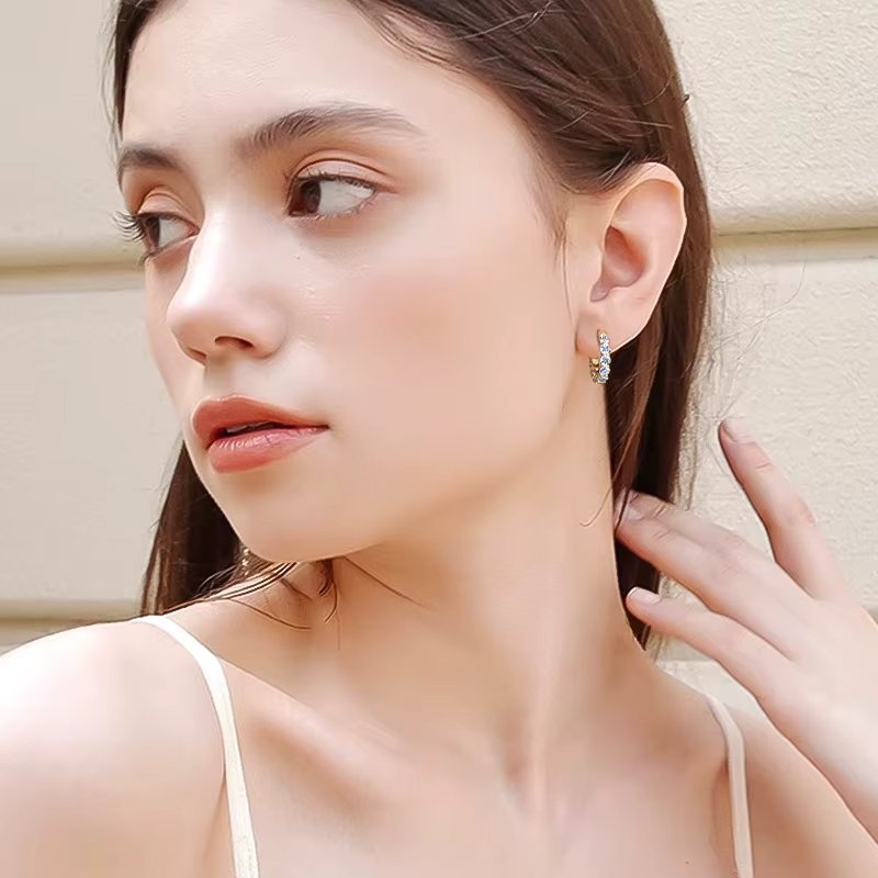 Cercei Argint 925 Delis | Eleganți cu Rodiu - imagine 5