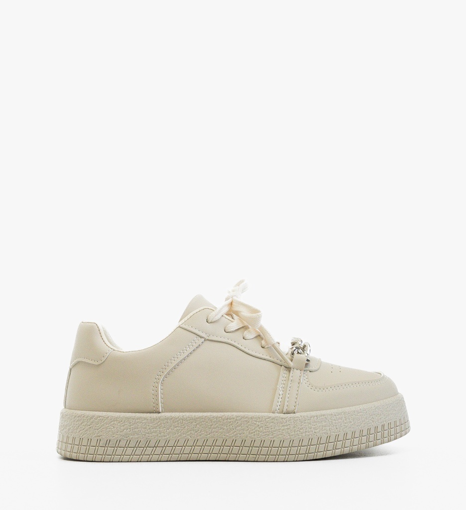Sneakers Dama Myrga Bej - Confort Sport - imagine 6