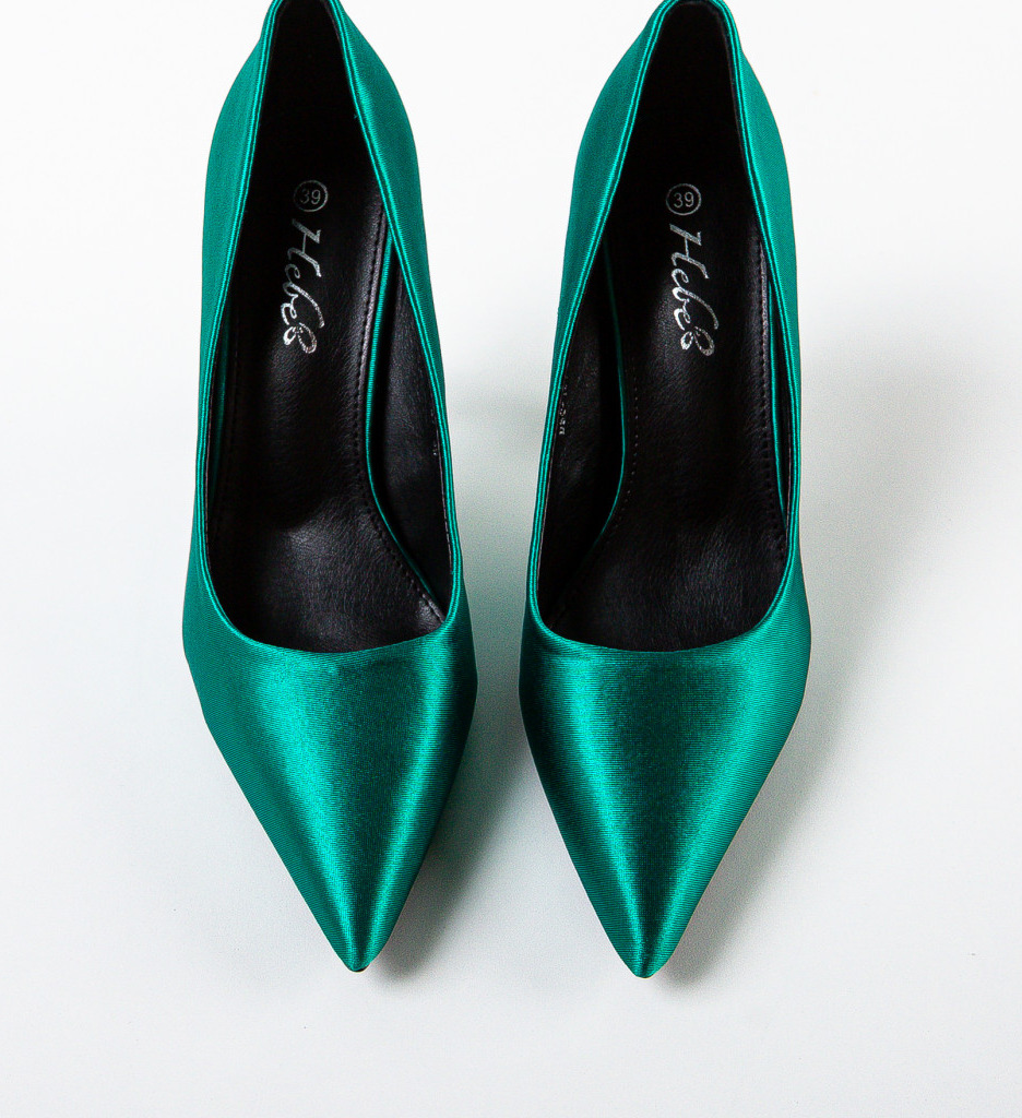 Pantofi cu Toc Emmett Verzi | Eleganță - imagine 6