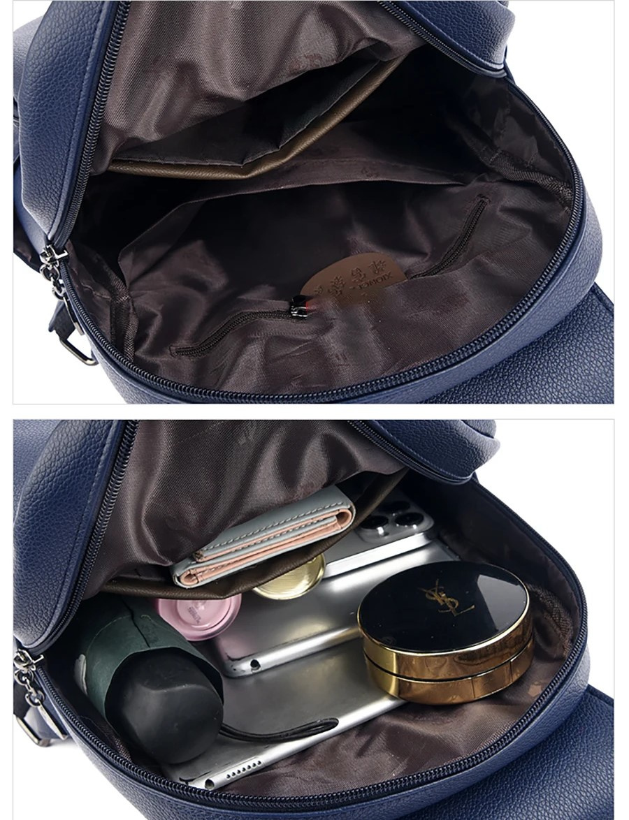 Rucsac Dama Delis Bordo, Piele Ecologica - imagine 5