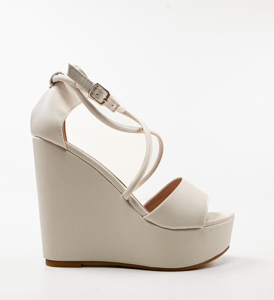Platforme Dama Denver Bej | Eleganță Zilnică - imagine 4