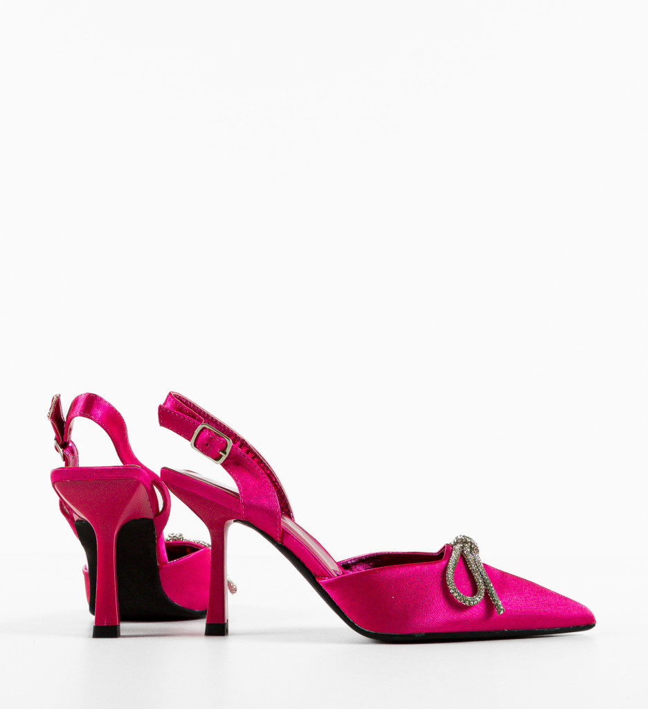 Pantofi cu Toc Tobias Fuchsia - Eleganță Vibrantă - imagine 5